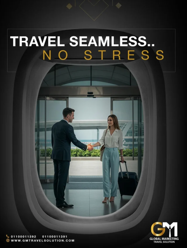 Avoid the stress of crowded airports.
With GM Travel’s exclusive Meet & Assist service, every detail of your journey is handled with discretion and care. From expedited airport services to seamless baggage handling, 
our dedicated team ensures a private, effortless, and truly premium travel experience.
 Contact Us:
 📞 +201100011392 / +201100011391
 🌐 www.gmtravelsolution.com
 #GMTravelSolution #VIPArrival #LuxuryAirportServices #AirportLuxury #BusinessTravel #ClassATravel