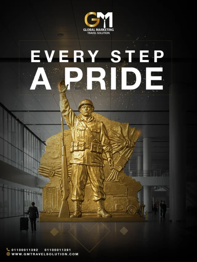 On Egypt’s Victory Day, we salute courage, unity, and the spirit that shaped a nation. From our team at GM Travel Solution, we wish you journeys filled with dignity, peace, and pride. ✨
Happy October 6!
 Contact Us:
 📞 +201100011392 / +201100011391
 🌐 www.gmtravelsolution.com
 #GMTravelSolution #VIPArrival #LuxuryAirportServices #AirportLuxury #BusinessTravel #ClassATravel