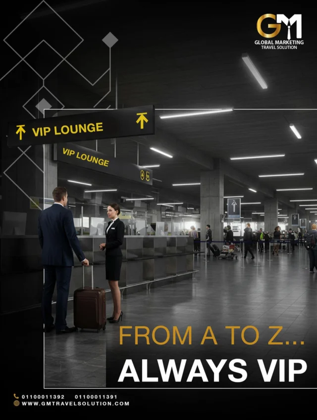 “Skip the lines, skip the hustle. From Sphinx International Airport Departure to your seat
You will get Fast Track Silver advantages, including:
• First security check support
• Airline check‑in & boarding pass assistance 
• Immigration card completion & passport control support
• Final security check guidance
• VIP lounge access (economy )
Travel has never been this effortless.”
 Contact Us:
 📞 +201100011392 / +201100011391
 🌐 www.gmtravelsolution.com
 #GMTravelSolution #VIPArrival #LuxuryAirportServices #AirportLuxury #BusinessTravel #ClassATravel