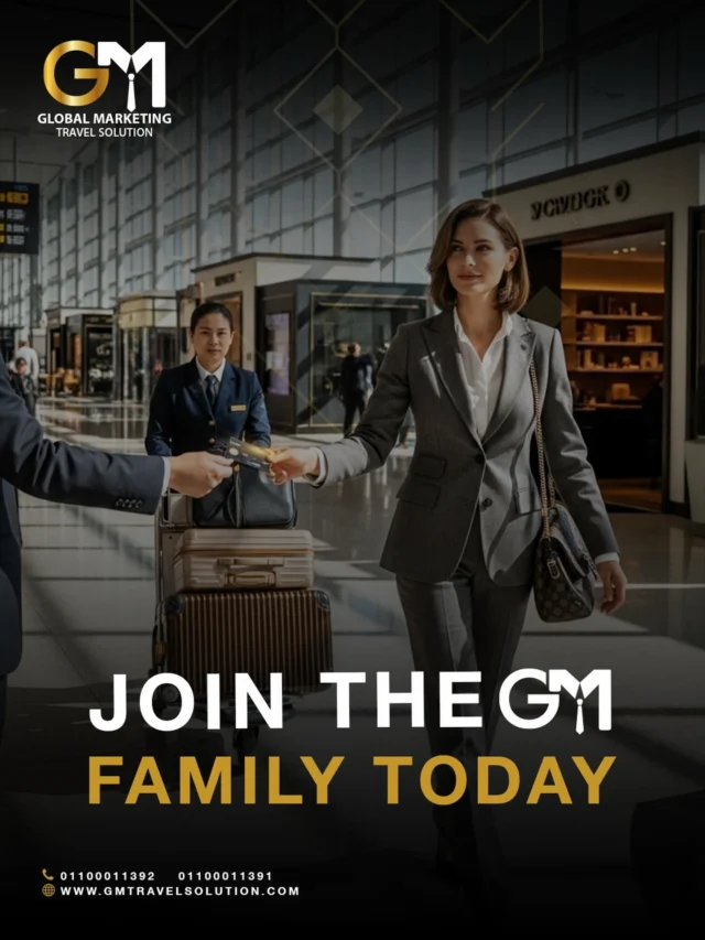 Exclusive perks are waiting for you with GM Travel Solution ’s new memberships.
Whether VIP or Diamond, your place is always at the forefront of luxury.
Priority in every service, special offers
Our membership isn’t just a card  it’s your passport to a world of comfort and recognition you truly deserve.
DM us for any Details 

 Contact Us:
 📞 +201100011392 / +201100011391
 🌐 www.gmtravelsolution.com

 #GMTravelSolution  #LuxuryAirportServices #membership  #vipservices