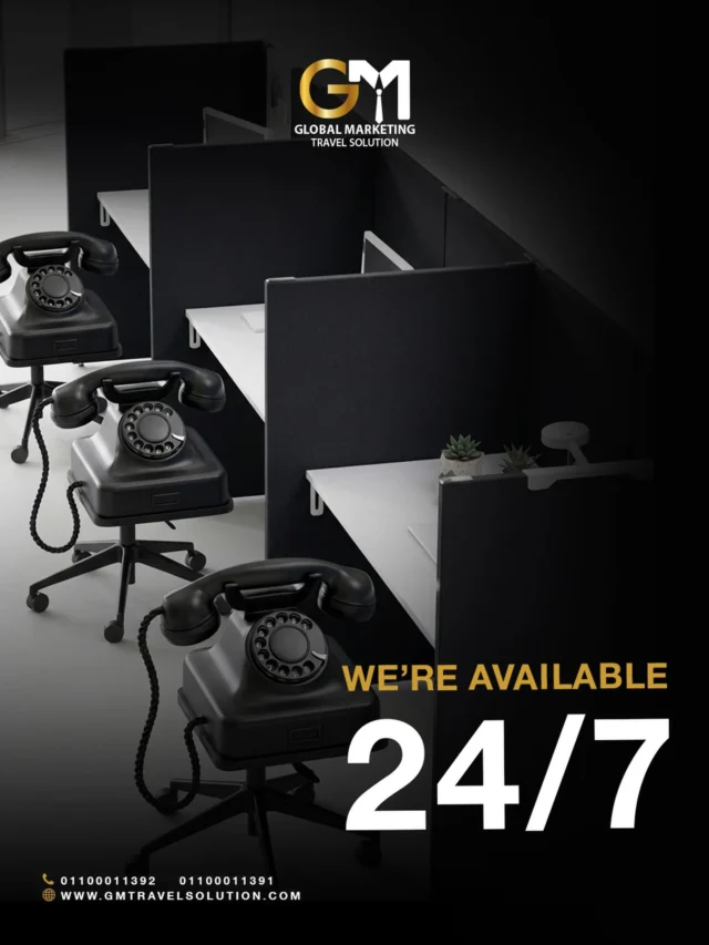 Worried about any potential travel problems?
GM Travel Solution’s customer service team is here for you 24/7, anytime, for anything you need at the airport or with your booking.
Travel with peace of mind.
GM Travel solution is with you every step of the way.

 Contact Us:
 📞 +201100011392 / +201100011391
 🌐 www.gmtravelsolution.com

 #GMTravelSolution  #LuxuryAirportServices