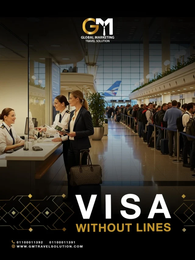 Do you want a visa easily?
GM Travel Solution provides you with a visa application service that’s easy and without any waiting.
We take care of every detail so you can get your visa with complete peace of mind.
Travel anywhere in the world and enjoy a comfortable booking experience from start to finish with GM Travel Solution. 

 Contact Us:
 📞 +201100011392 / +201100011391
 🌐 www.gmtravelsolution.com

 #GMTravelSolution  #LuxuryAirportServices #visa