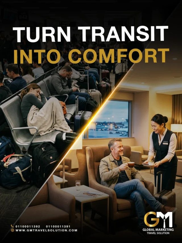 Long transit at Cairo Airport?

 Do not let long waiting hours drain your energy. With GM Travel Solution, your transit can become a real moment of rest. We arrange a comfortable transit hotel experience with VIP care, allowing you to relax, refresh, and continue your journey feeling ready.

 Turn your stopover into a smooth, private break before your next flight.
Contact Us:
 📞 +201100011392 / +201100011391
 🌐 www.gmtravelsolution.com
#GMTravelSolution #TransitHotel #CairoAirport #LuxuryAirportServices #VIPTravel BusinessTravel AirportComfort