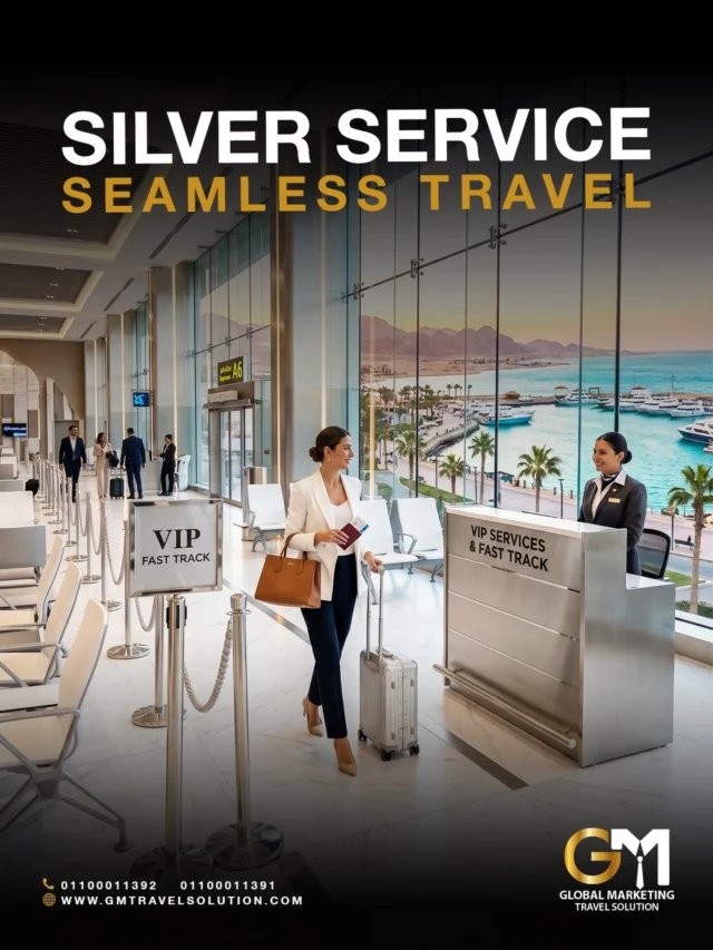 Too many procedures, too little time at Hurghada Airport?

 With Fast Track Silver by GM Travel Solution, your travel experience becomes smooth, private, and perfectly timed. A dedicated agent assists you through security, passport control, and airport procedures, then guides you to a VIP lounge where you can relax before your flight.

 No queues. No stress. Just a calmer way to travel.
Contact Us:
 📞 +201100011392 / +201100011391
 🌐 www.gmtravelsolution.com
#GMTravelSolution #HurghadaAirport #FastTrackSilver #VIPDeparture #LuxuryAirportServices ClassATravel RedSeaTravel