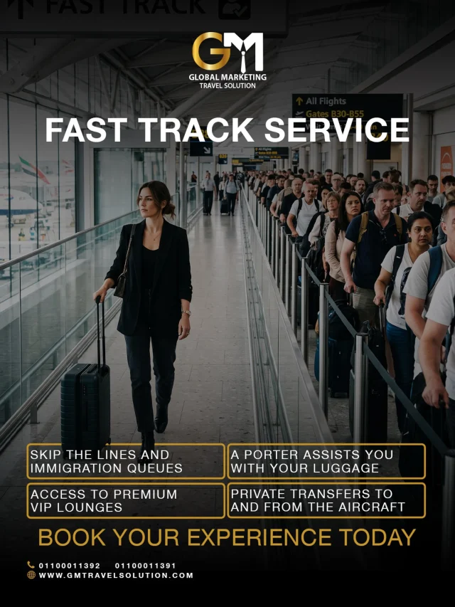 Travel in complete privacy with fast-track services and luxury lounge access.

Enjoy an exclusive journey with GM’s luxury services
 Skip the lines and immigration queues while a porter assists you with your luggage. 

Relax in premium VIP lounges and enjoy private transfers for a seamless, stress-free journey.

Book Your Experience Today.

Our dedicated WhatsApp numbers for your service :
https://wa.me/201100011391
https://wa.me/201100011392
 
Official Website :
 https://gmtravelsolution.com/our-services/
Client Reviews : 
https://bit.ly/Gmtripadvisor

#GMTravelSolution #VIPLounge #AirportLuxury #LuxuryTravel #BusinessTravel ClassATravel LoungeAccess
