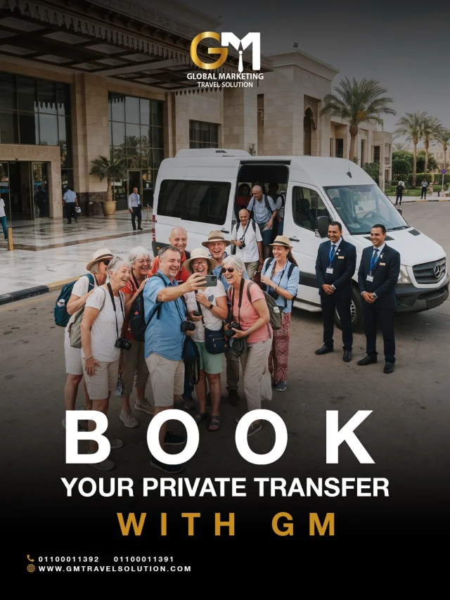 Enjoy a seamless private transfer with GM’s premium transportation service.
Travel comfortably in a private vehicle with professional chauffeur service, whether you’re heading to or from the airport.
From airport pickup to your final destination, every detail is arranged to make your journey smooth, comfortable, and stress-free.
Book your private transfer today.

Our dedicated WhatsApp numbers for your service :
https://wa.me/201100011391
https://wa.me/201100011392
 
Official Website :
 https://gmtravelsolution.com/our-services/
Client Reviews : 
https://bit.ly/Gmtripadvisor

#GMTravelSolution #VIPLounge #AirportLuxury #LuxuryTravel #BusinessTravel ClassATravel LoungeAccess